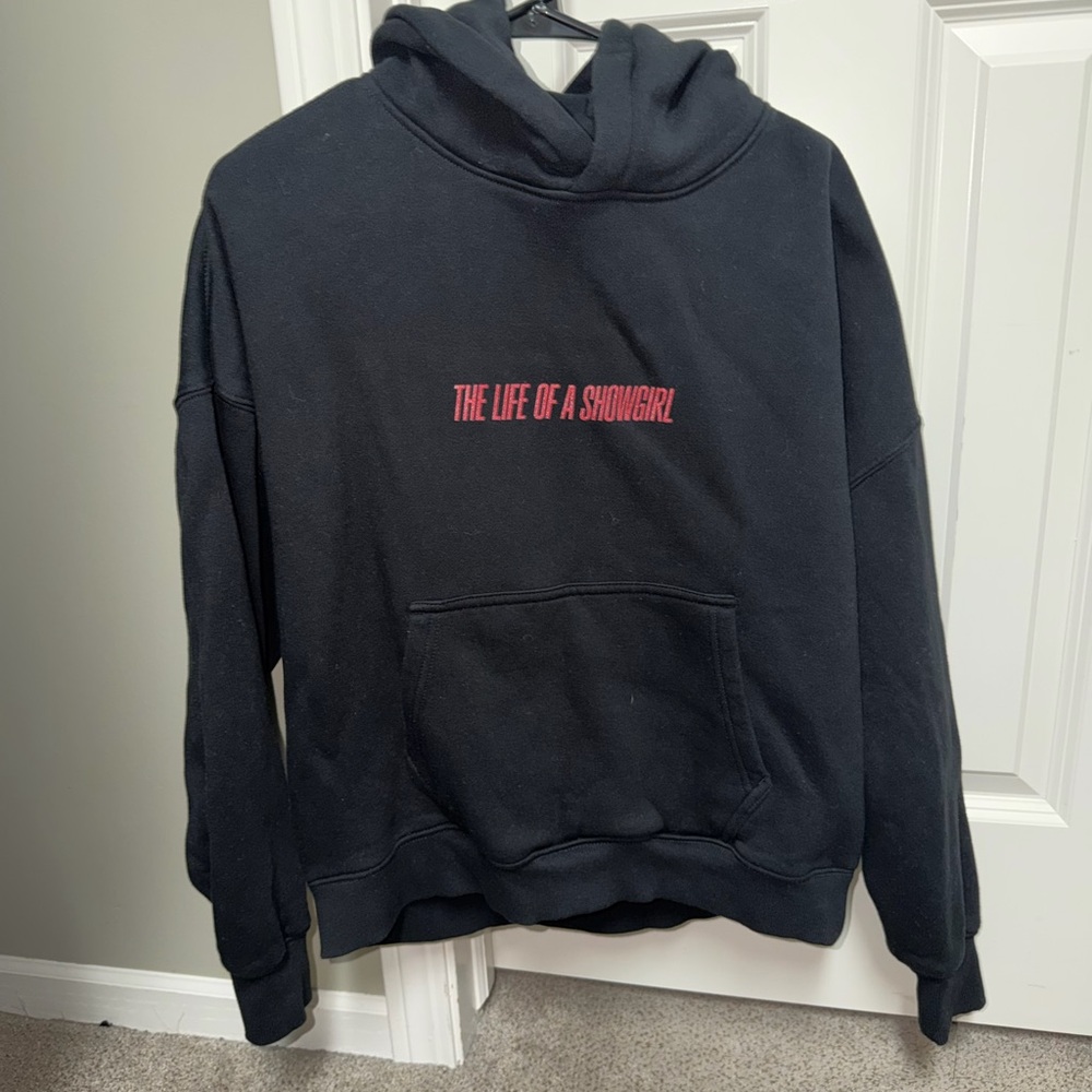 Taylor Swift Black Sweatshirt with Red Print